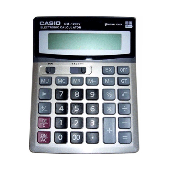 Desktop Calculator Ref DM-1200V, 12 Digits, W148*D190mm, Casio