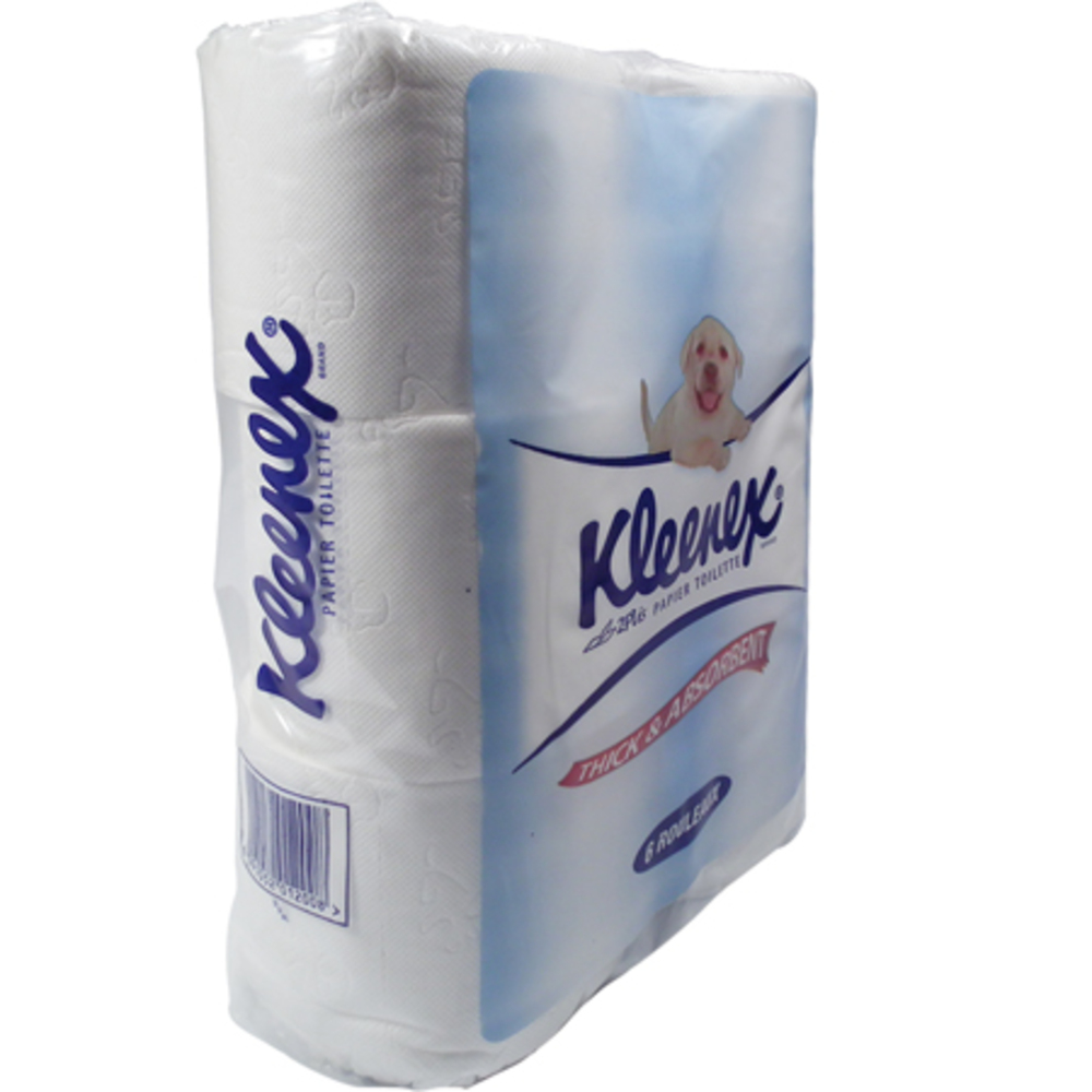 toilet tissue rolls  w100mm 2 ply [pk 6] kleenex