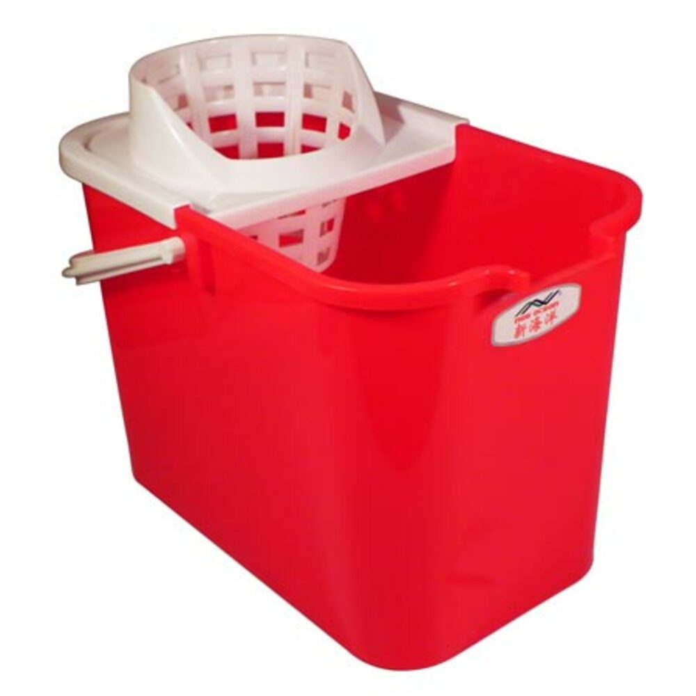 Bucket Plastic Ref 206/207, 12L With Mop Wringer, New Ocean