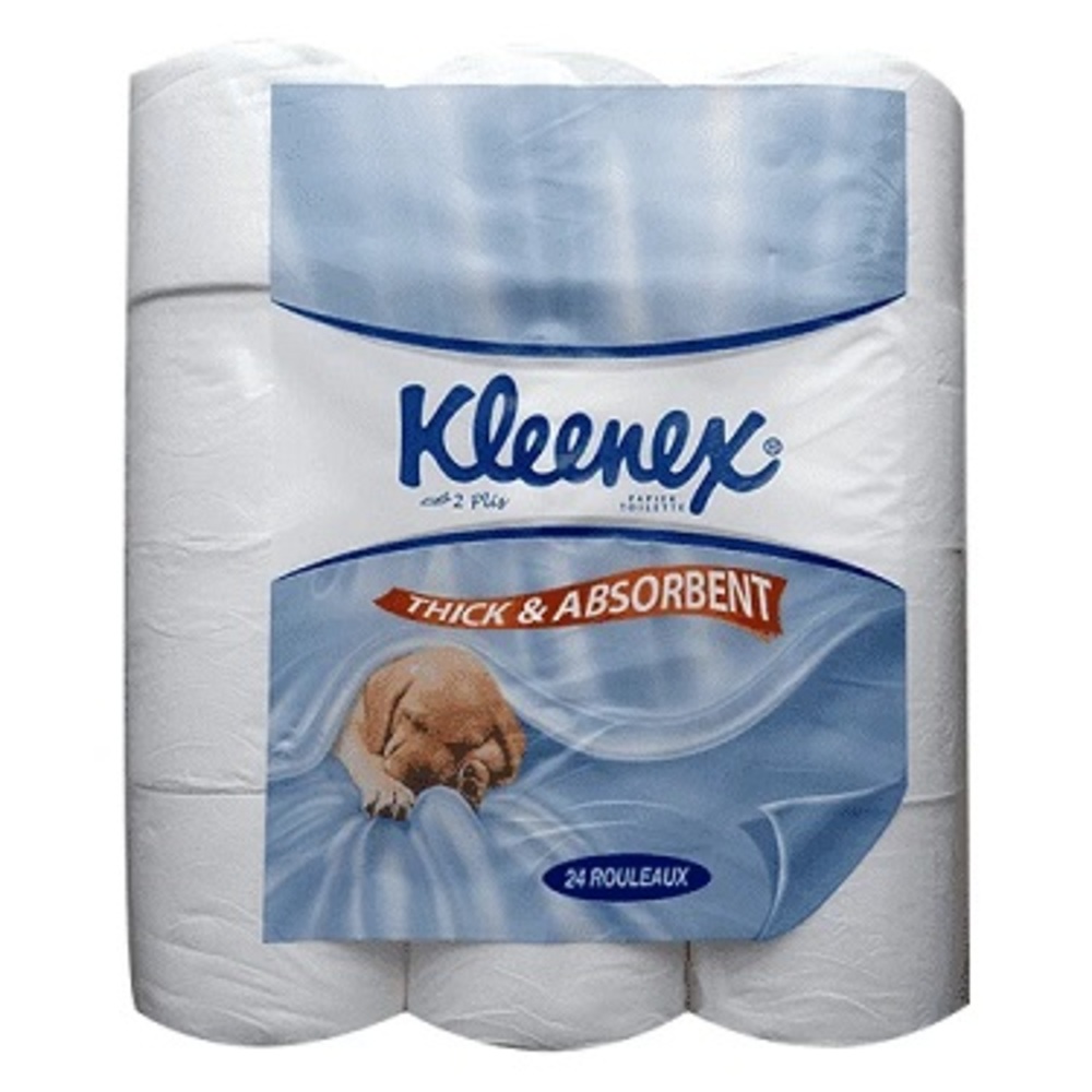 toilet tissue rolls double ply[pk 24] kleenex