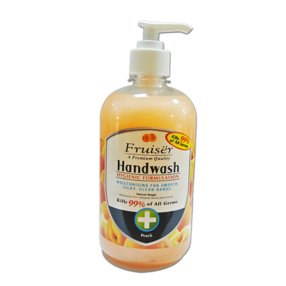Hand Wash, 500ml Moisturising, Peach/ Lemon, Fruisër