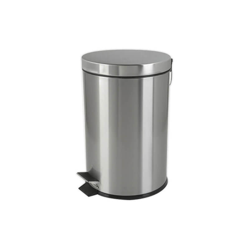 pedal trash bin stainless steel ref 50130 3 l : 170xh268mm sunnex