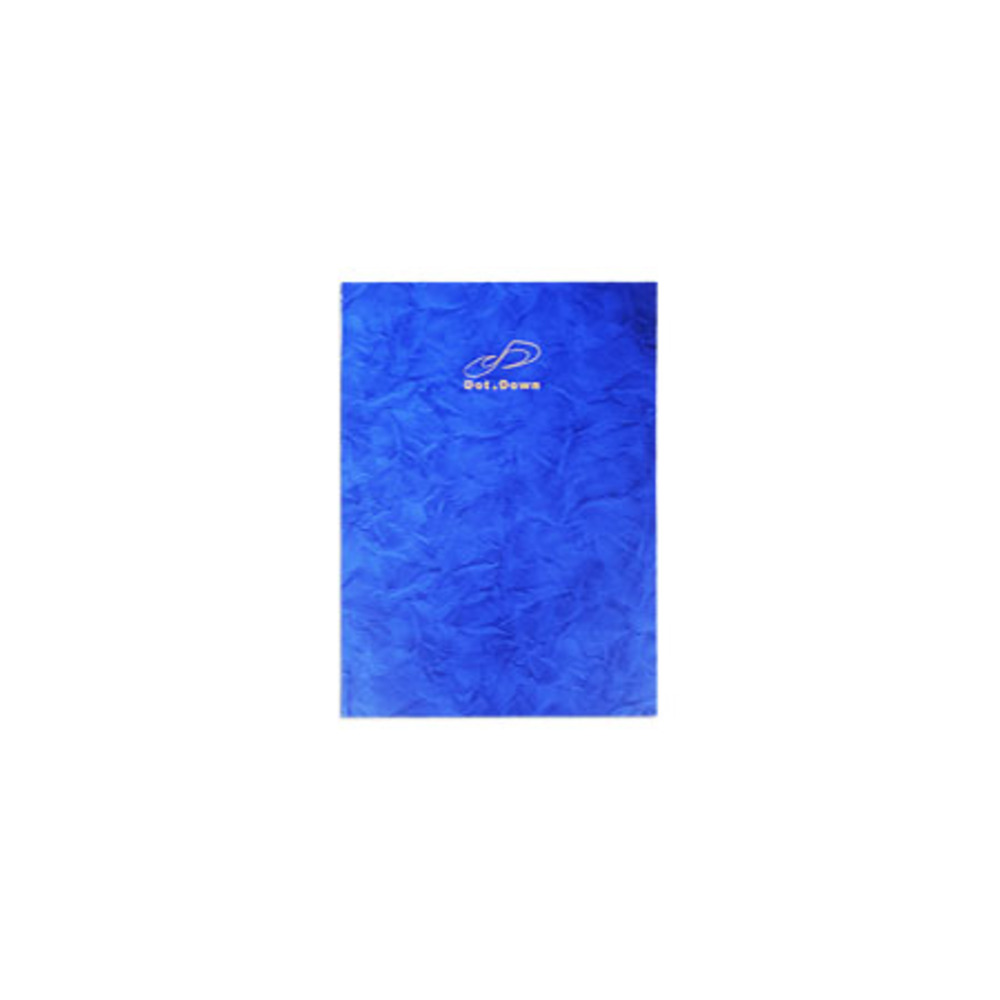hard cover manuscript book ref dd2204-196 a6 (w148xd105mm) 192 pages ruled blue cover dot down