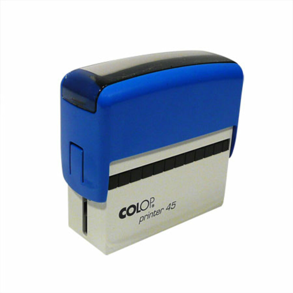 stamp printer ref 45 w84xd21mm push mechanism oblong colop