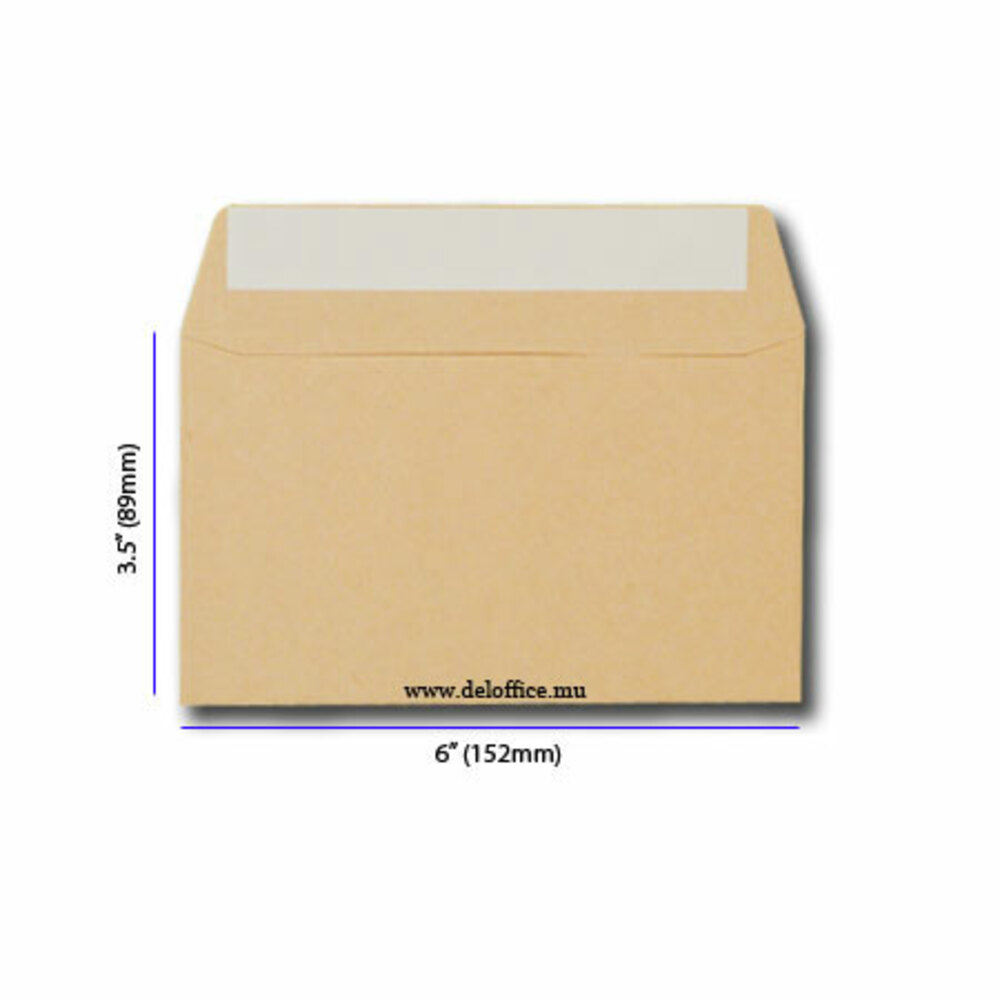 envelope manila plain 6*3.5 inch