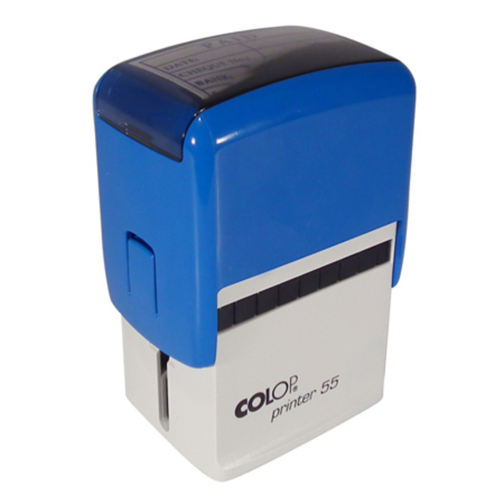 stamp printer ref 55 w60xd40mm push mechanism rectangular colop