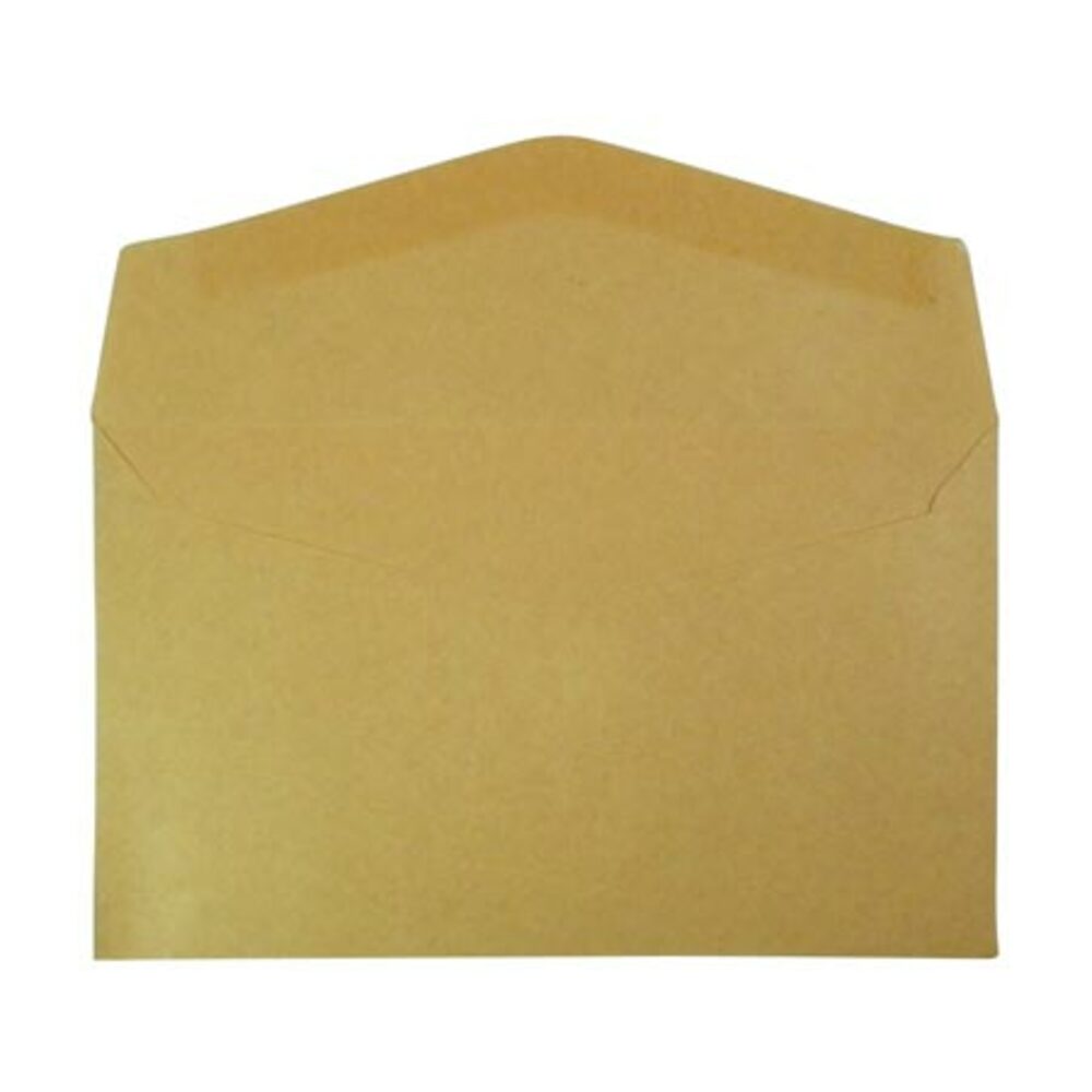 envelope manila plain 6&quot; x 3.5&quot; (w152xd89mm) gummed [pk 100] royal standard