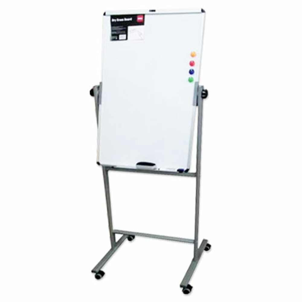 flipchart ref e7893 w60xh90cm white board in metal stand deli
