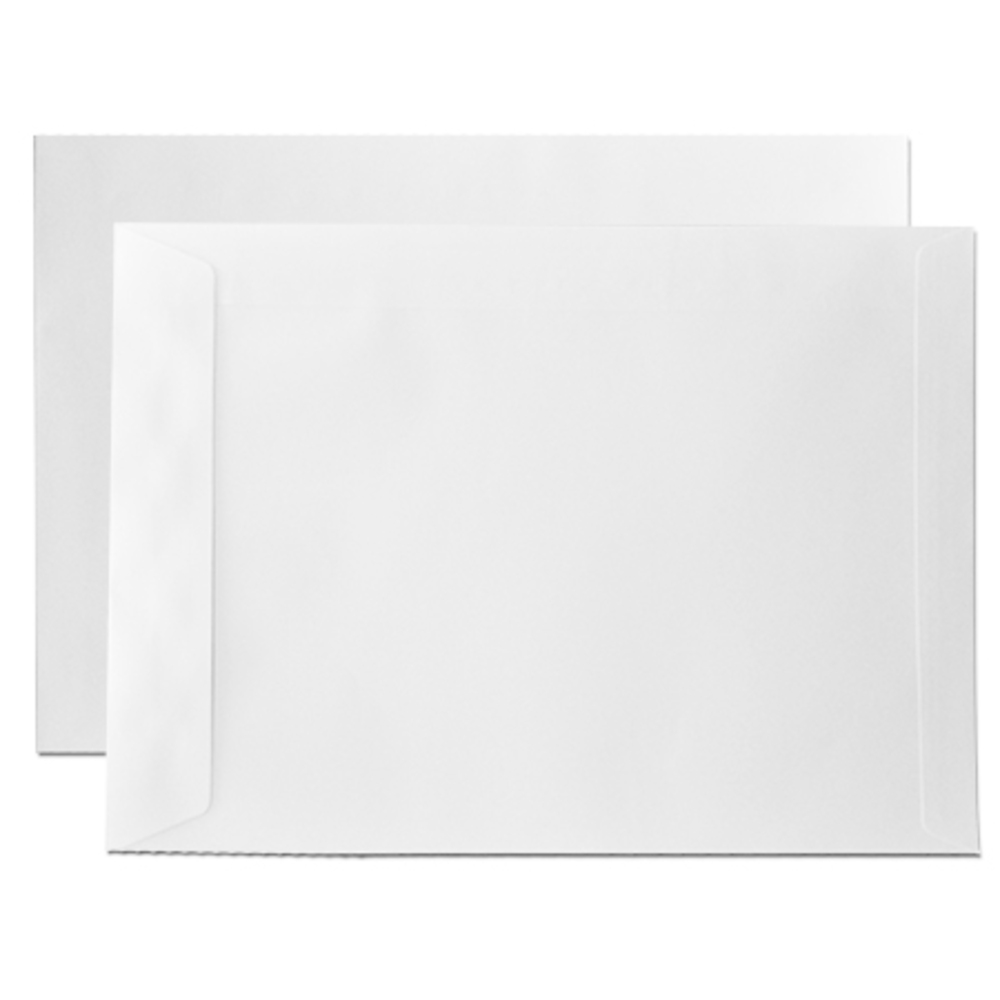 envelope white plain a3 (w324xd458mm) peel &amp;amp;amp; seal [pk 100] no brand