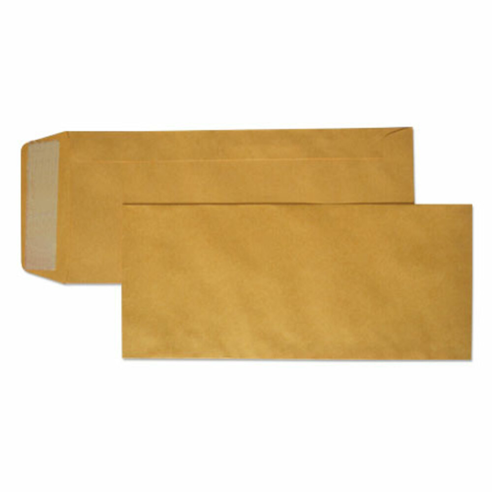 envelope manila plain 4 x 9  inch; (w102xd229mm) peel &amp; seal [pk 100] no brand