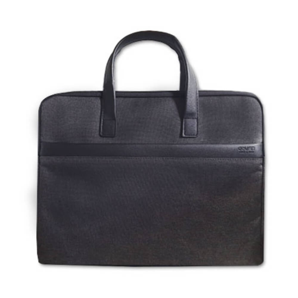 hand bag with zip ref 63751 with handle grey fabric edging deli