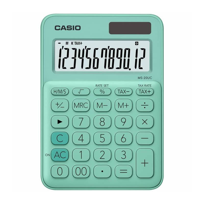 Desktop Calculator  Ref MS-20UC, 12 Digits, Casio