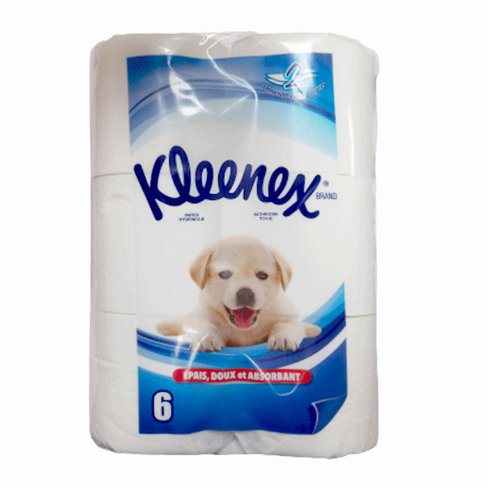 Toilet Tissue Rolls, W100mm, 2 Ply [Pk 6], Kleenex