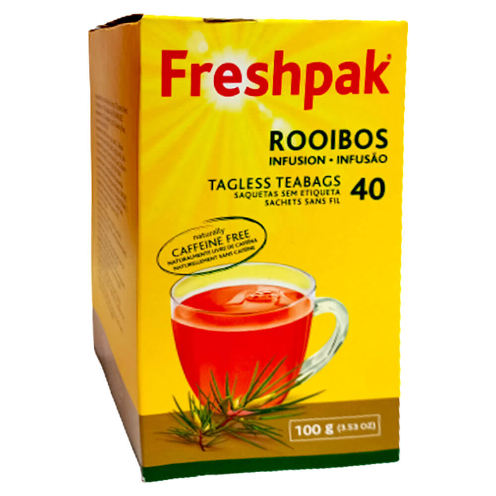 tea bags, tagless, rooibos, freshpak , pk 40